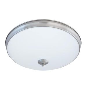 NEW Good Earth Lighting LED 19” satin nickel flush mount light